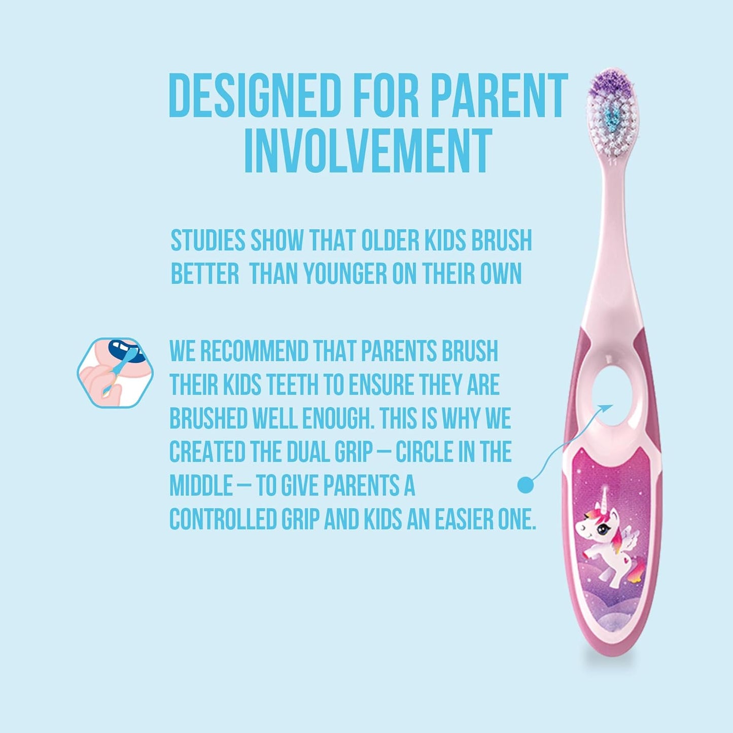 Jordan* | Step 2 Kids Toothbrush | 3-5 Years, Soft Bristles, BPA Free,4 Pack | Blue & Green