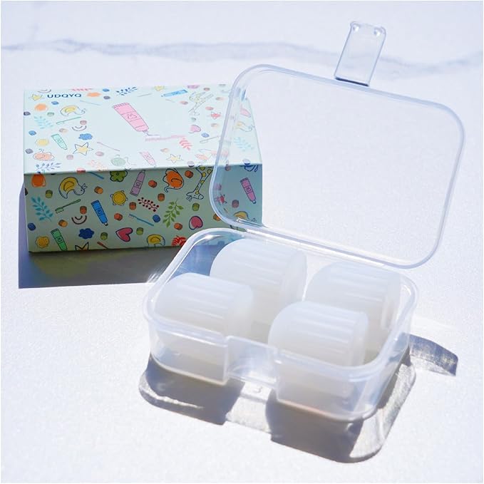 Self Closing Toothpaste Caps - Silicone Toothpaste Cap, Mess-Free Toothpaste Pump, Toothpaste Caps for Kids, Adults, Toothpaste Dispenser Squeezer Lids for Bathroom Accessories