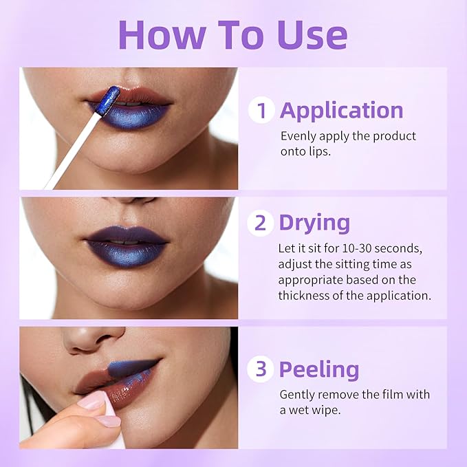 KIMUSE 5 Colors Lip Stain Masque - Long-Lasting Waterproof Lip Tint, Smudge-Proof Matte Lip Stains for All-Day Wear, Transfer-Resistant Lip Makeup