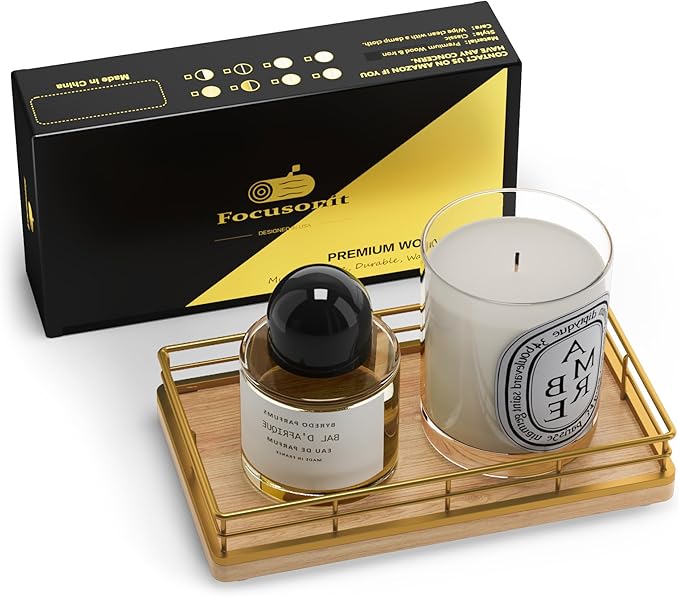 Wooden Decorative Tray, Oak 7.5" L Coffee Table Tray for Kitchen Countertop Soap Sponge Holder for Dresser Perfume Jewelry Candle Nightstand Table Centerpieces for Dining Room Decor Natural