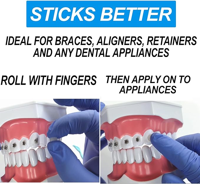 Genuine Orthowax - Orthodontic Wax for Braces Wearer - Stick Better Than competitors