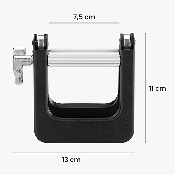kwmobile Metal Toothpaste Tube Squeezer - Large Wringer Roller Dispenser for Hair Colour Dye, Paint Tubes, Hand Cream, Cosmetics, Oil Paints - Black