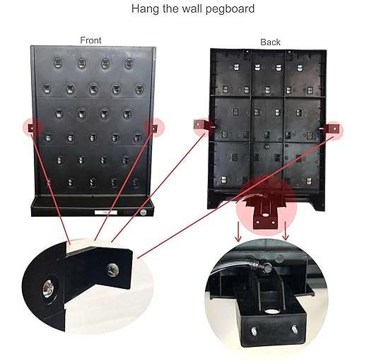 Lab Supply Drying Rack Pegboard Bench-top Wall-Mount Laboratory Glassware 52 Detachable Pegs Lab Drying Draining Rack Cleaning Equipment (Black)