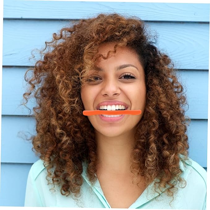 2pcs Smile Practice Tool Silicone for Oral Muscle Strengthening Lips Shaper and Mouth Exerciser and Compact Design for Speech and