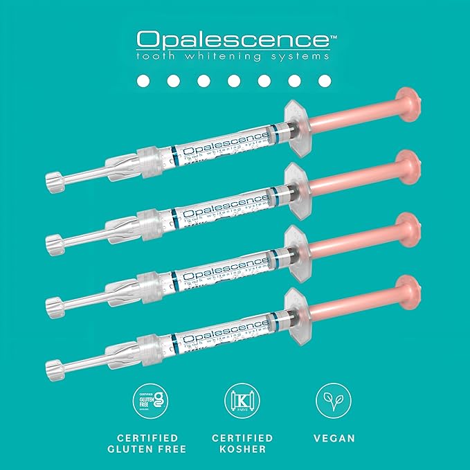 Opalescence 35% Gel Syringes Teeth Whitening - Refill Kit (4 Syringes Total) Carbamide Peroxide. Made by Ultradent, in Melon Flavor. Tooth Whitening Refill Syringes 5404-1