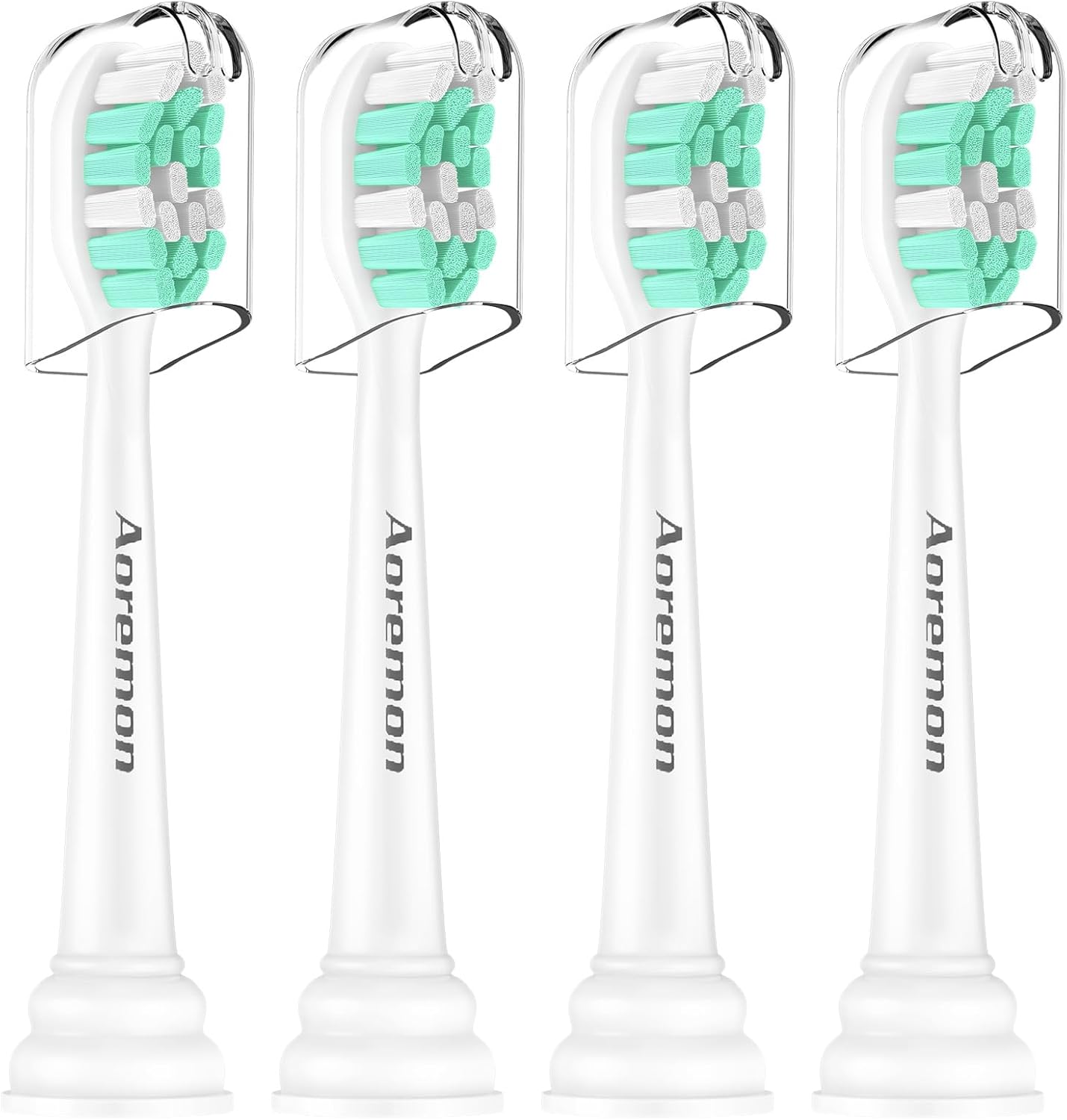 Aoremon Replacement Heads for Philips Sonicare C2 C1-4Pcs Brush Heads Compatible with All Phillips Sonicare Click-on Eltectric Toothbrush Model