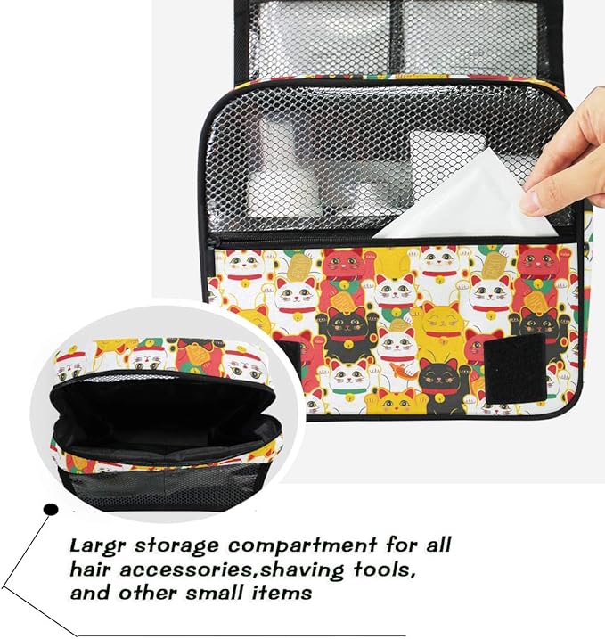 senya Hanging Travel Toiletry Bag Kit Makeup Case Cosmetics Organizer for Men Women