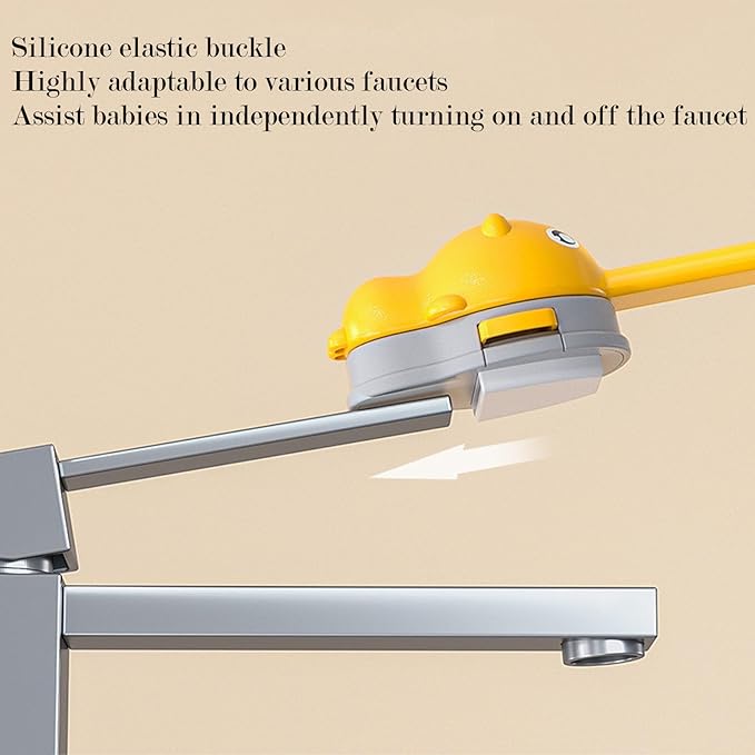 Faucet Handle Extender Set, Faucet Extender for Kids Child Sink Extender Kids Hand Wash Helper Faucet Extender for Bathroom Sink-White