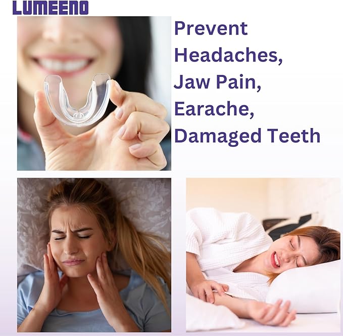 Mouth Guard for Grinding Teeth at Night – Custom Fit Night Guards for Teeth Grinding with 8 Trimmable Dental Guards and 2 Travel Cases