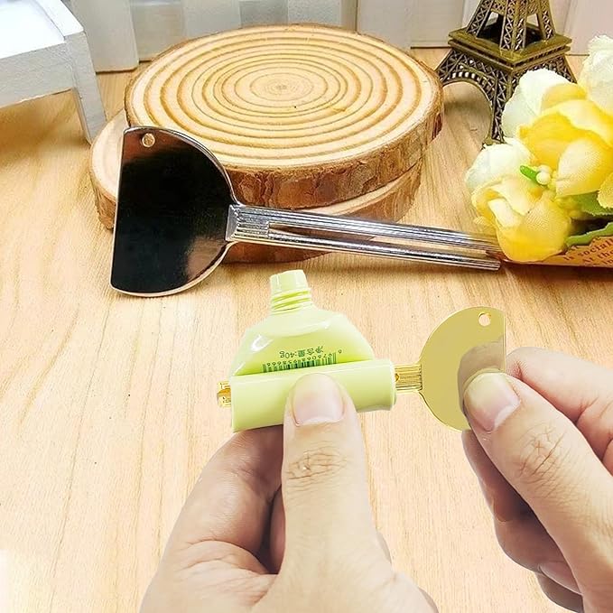 3 Pcs Toothpaste Tube Squeezers,Stainless Steel Toothpaste Squeezer,Metal Manual Dispenser Roller Tube Wringer,Tube Key Tooth Paste Squeezer for Home Toothpaste Paint,Cream, Cosmetic and Hair Dye