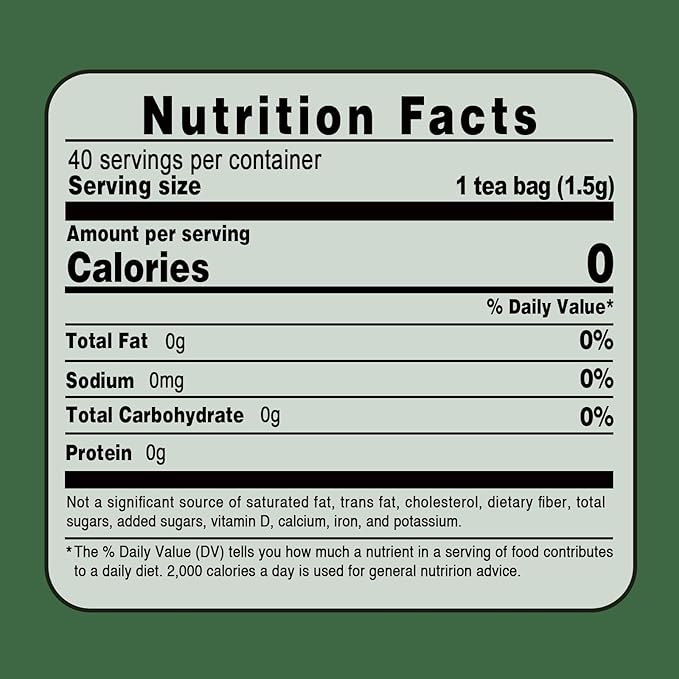 TEARELAE - Gotu Kola Tea Bags - 40 Count - 100% Pure Cut & Sifted Centella Asiatica - Natural Premium Herbal Tea For Health - Non-GMO - Caffeine-Free