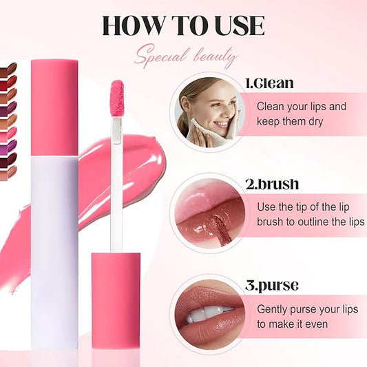 Lips Staining Lip Oil, 2026 New Lip Tint Lips Oil Long-Lasting Moisturizing, Plumping Hydrating Glossy Lip Glosses, Glossy Lip Stain Creamy Texture for Girl and Women (TAMARIND)