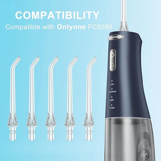 Replacement Heads for Onlyone Water Flosser, Only Compatible Onlyone FC5090 Water Flosser Replacement Tips Oral Irrigator Jet Tip(5 Classic Jet Tips)