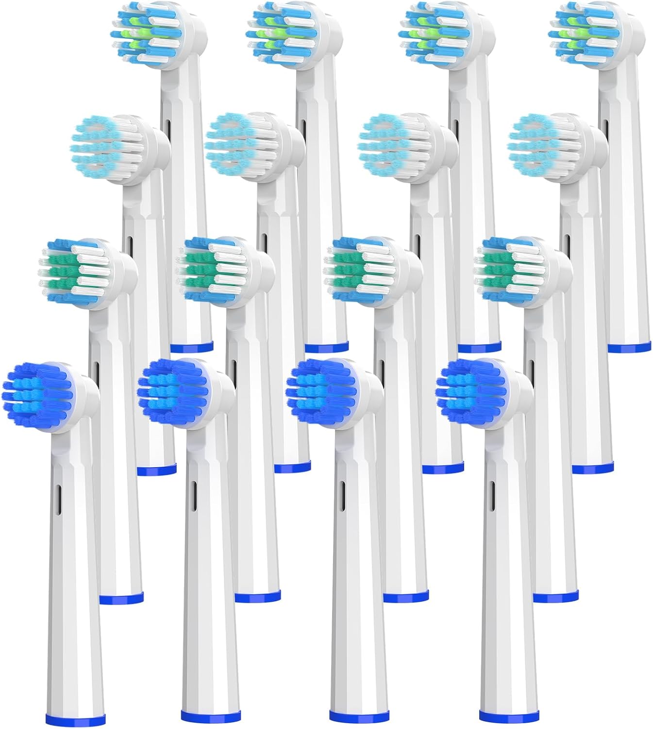 Replacement Heads Compatible with Oral B Braun Electric Toothbrush, 16 Pcs Professional Replacement Heads for Oral B Toothbrush, Brush Heads for Oral B Pro 1000/1500/7500/3000/7000/8000/500