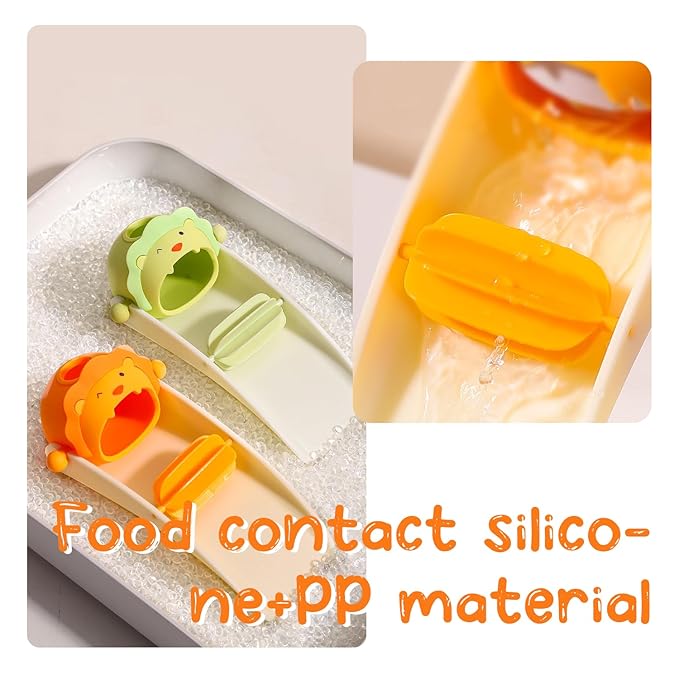 2pcs Faucet Extender for Toddlers,Sink Extender with Fun Little waterwheel, Rubber Adapter for Different Sizes of faucets, Dual Interface Splash-Proof Design,(Vertical/Horizontal Faucet Universal)