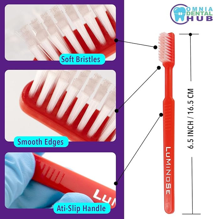 200 PCs Disposable Prepasted Toothbrushes by Omnia ONE | Convenient, Ready-to-Use, Hygienic – Perfect for Travel, Dental Offices, and On-The-Go Oral Care
