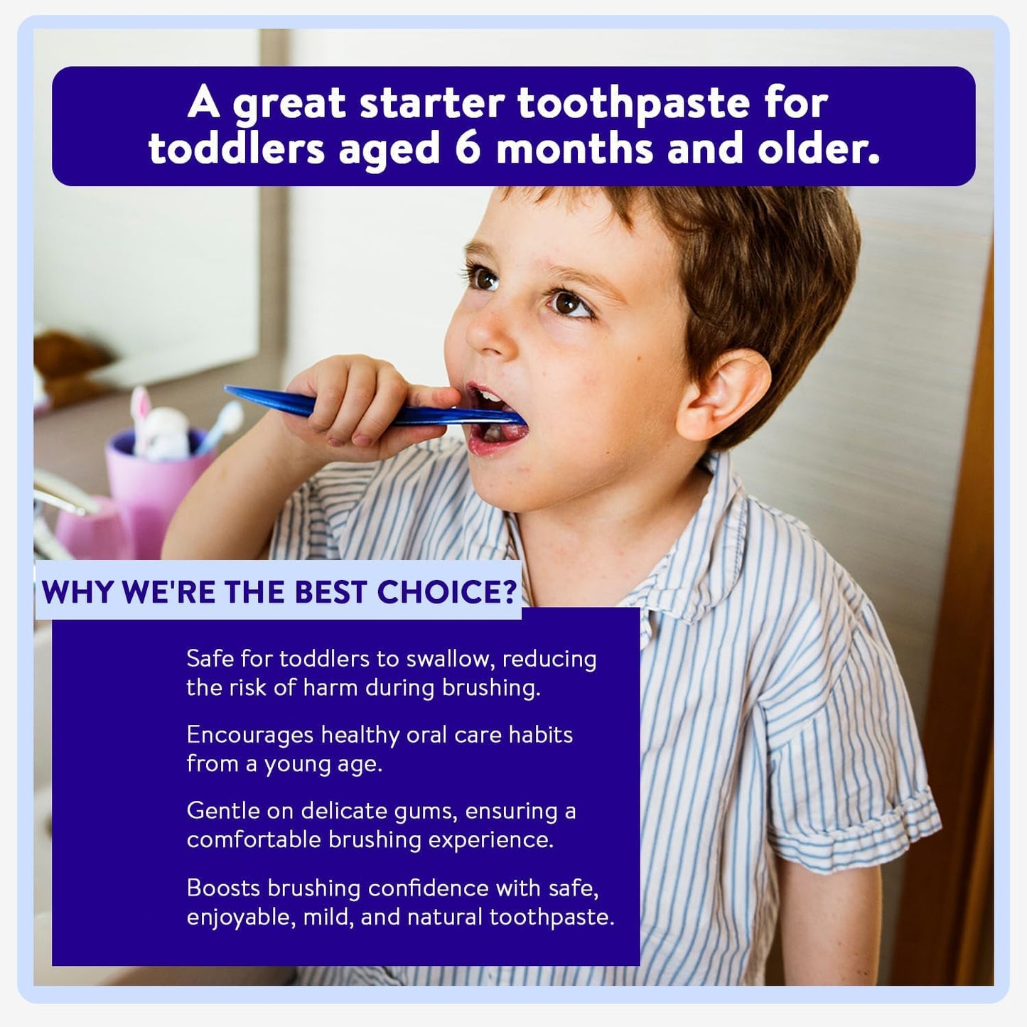 Active Wow Training Toothpaste – Fluoride-Free, Toddler-Safe, Gentle, Vegan, Safe to Swallow – Strawberry Watermelon, 2 Pack