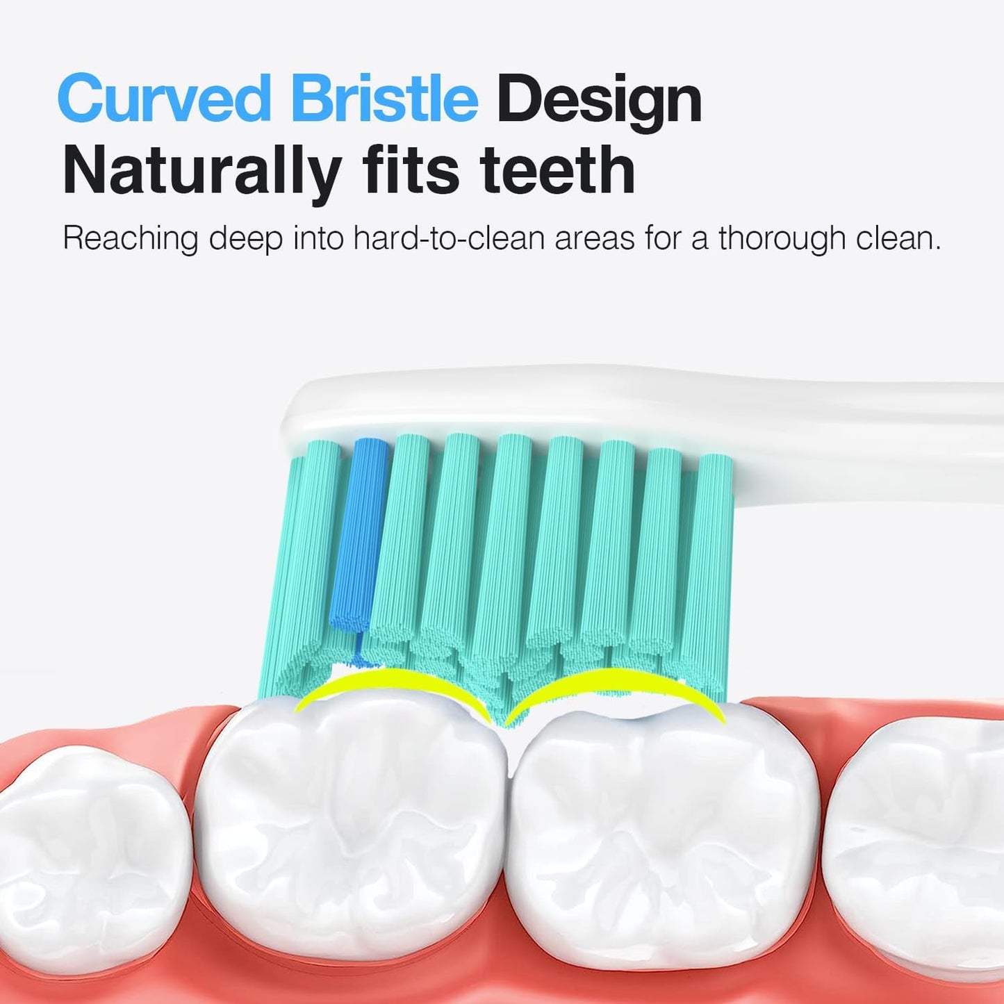 Replacement Toothbrush Heads for Philips Sonicare Replacement Heads E-Series, Essence, Xtreme, Elite, Electric Replacement Brush Head for Phillips Sonicare, for Philips Sonic Care Toothbrush,4 Pack.