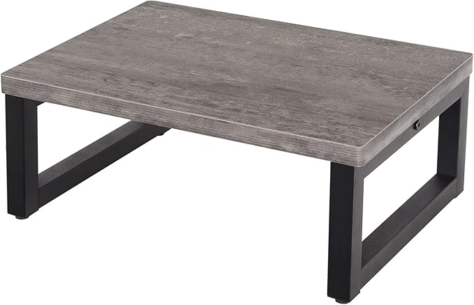 Snughome Wooden Step Stools for Adults Kids, Solid Portable Wooden Bedside Step Stool Adults Hold Up to 350 lb, One Step Foot Stool for Kitchen, Bedroom, Living Room, Bathroom - Self-Assembly(Grey)