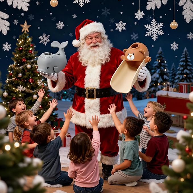 Skyroku Toddler Faucet Extender & Blue Bathtub Spout Cover, Sink Extender with Temperature Sensor for Bathroom Sinks, Kitchen, Bathtubs, Bundle and Save! (BrownGrey)