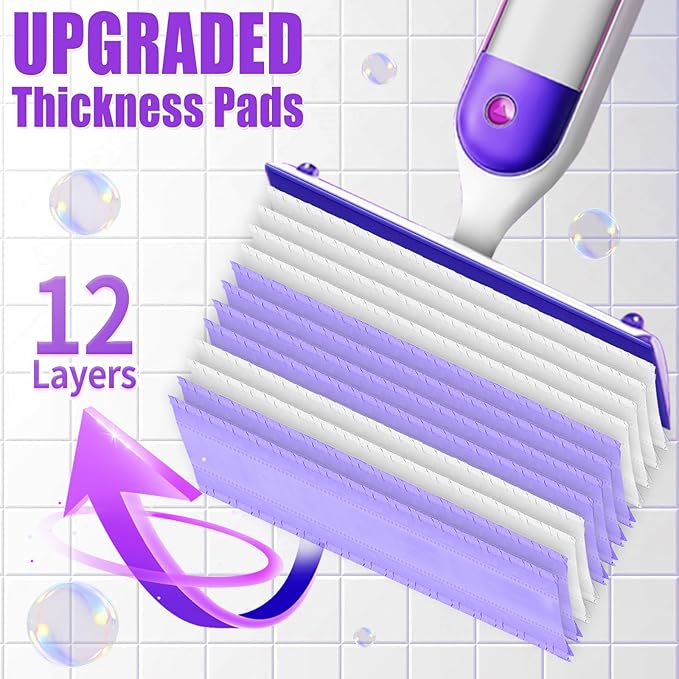 20 Count Disposable Pads Replacement for Swiffer Power Mop Pads, Fit for Swiffer Power Mop, Compatible with Swiffer Power Mop Refills, Multi-Surface Mop and PowerMop Wood Mop Floor