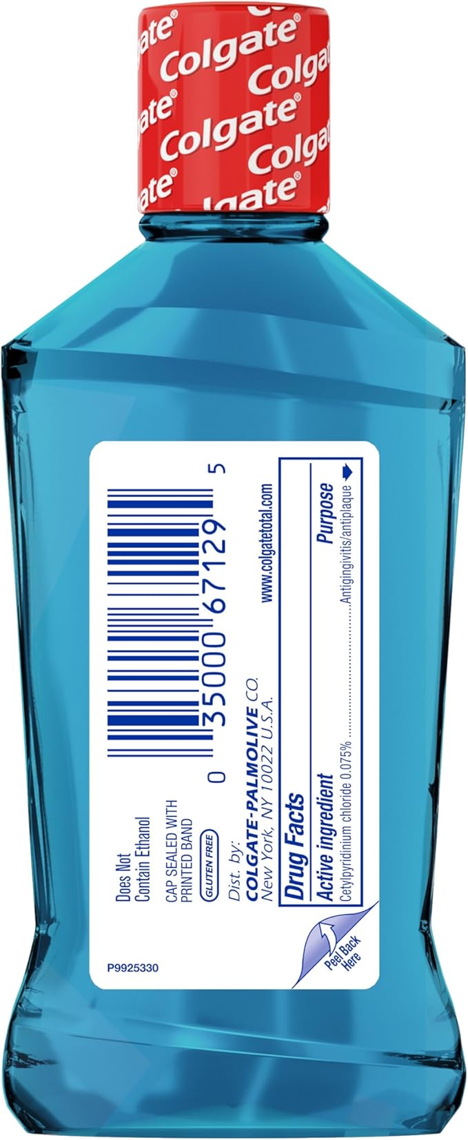 Colgate Total Advanced Pro-Shield Mouthwash, Peppermint - 60mL