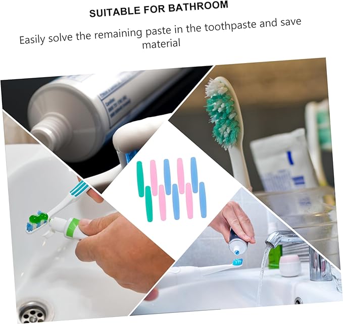 10pcs Bathroom Toothpaste Squeezer Home Dispenser Smile Tube Squeezer for Boys and Girls Adults Easy to Use Quality Life Helper