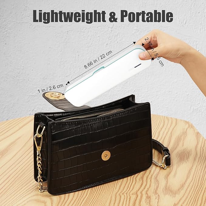 UV Toothbrush Sanitizer and Holder, Portable Travel Case and Cover, Toothbrush Cleaner Powered by AA Battery or USB-C, Fits Most Brushes
