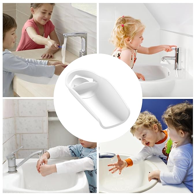 Faucet Extender, Hand Wash Helper Water Faucet Extender, Bath Spout Cover, Kids Bathroom Sccessories, Bathroom Sink Spout Wash Helper, Hand Washing Laundry Tools for Kids