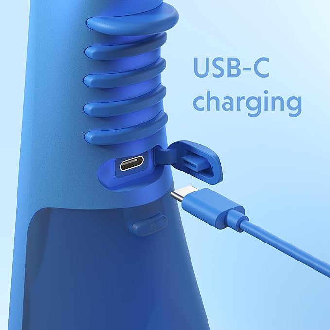 Ordo Water Flossers for Teeth, Cordless IPX7 Waterproof Oral Irrigator, 3 Pressure Settings, Portable, Rechargeable Electric Sonic Flosser, Dental Professional Recommended, Arctic Blue