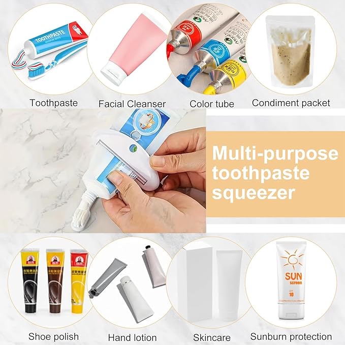 Large Toothbrush Travel Case and Travel Soap Case, Toothpaste Squeezer Portable Toothbrush Holder for Travel, Vacation, Camping, Gym, Business Trips, Hostel, School Dorm