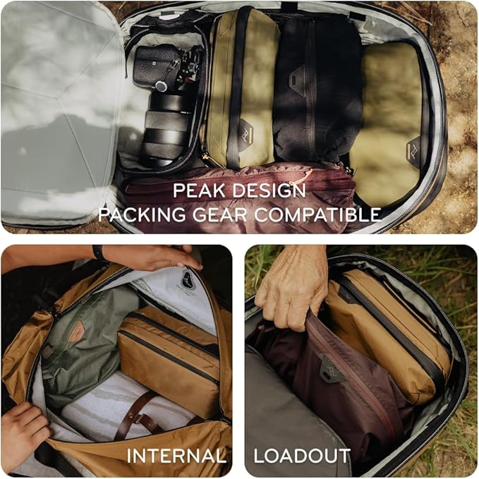 Peak Design Wash Pouch, Eclipse, Weatherproof Travel Toiletry Bag, Upright or Hanging Kit with Pockets, Magnetic Toothbrush Pocket, Wide UltraZip Opening, Toiletry Bag for Men and Women