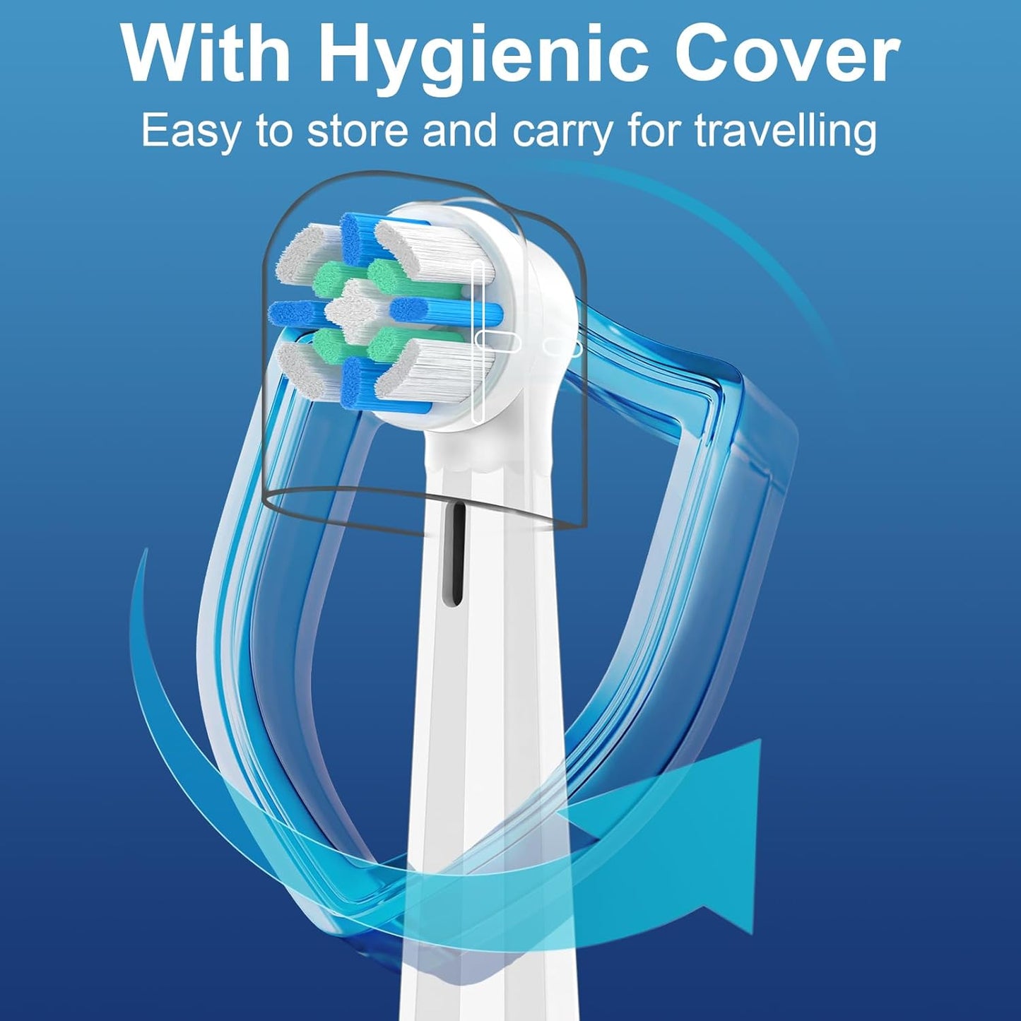 IO Replacement Heads Compatible with Oral B iO 2/3/4/5/6/7/8/9/10 Series Electric Toothbrush, Medium Bristles Brush Heads Compatible with Oral B, Deep Clean and Sensitive Care, 10 Pack White