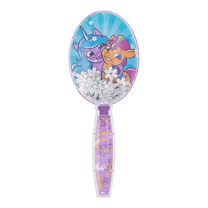 Hair Brush With Magical Sparkling Stars Confetti - Kids Ages 3+