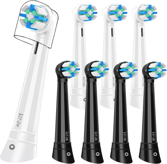 8PACK Replacement Heads Compatible with Oral B iO 3 4 5 6 7 8 9 10 Series Electric Toothbrush,Toothbrush Heads Compatible with Oral B iO Replacement Heads, Medium Bristles for Effective Cleaning