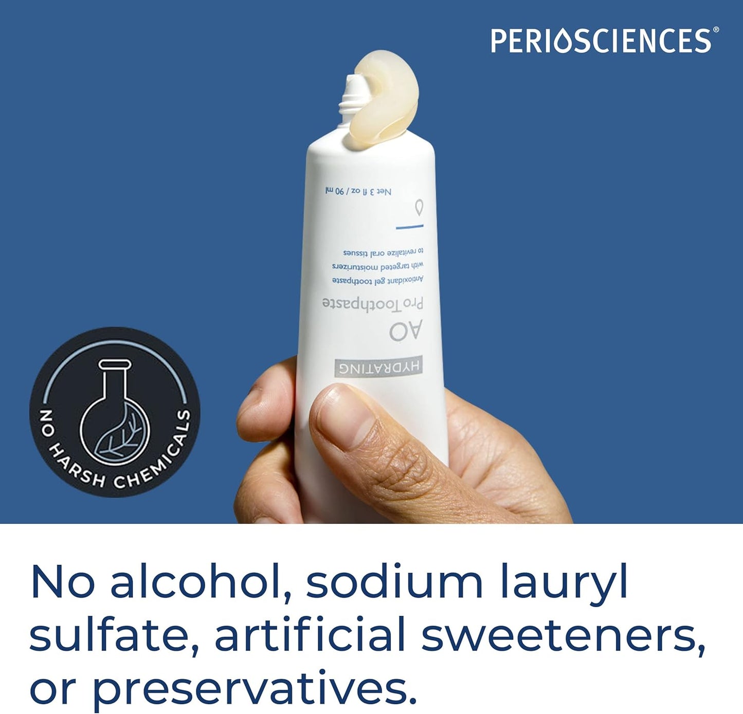 PerioSciences AO ProToothpaste Hydrating with Nano Hydroxyapatite 3 fl oz / 90ml - Pack of 2