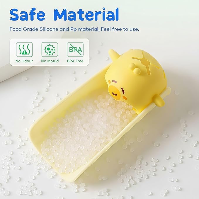 2 Pack Faucet Extender for Toddlers, Silicone Faucet Extender, Easy Install Sink Spout Extender for Kids Hand Washing Fits Standard and Gooseneck Faucet (Yellow & Green)