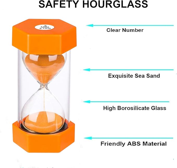 SuLiao Hourglass Timer 60 Minute, Big Blue Sand Clock, Acrylic Sand Watch 60 Min,Reloj De Arena 60 Min,Plastic One Hour Glass Sandglass Timer for Kids, Games, Classroom, Kitchen, Decoration