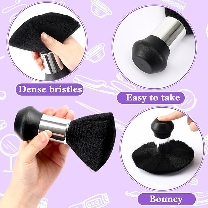 FEBSNOW Kids Hair Cutting Cape, Professional Barber Cape and Neck Duster Brush Cartoon Hairdresser Apron with Adjustable Closure for Children & Adults 55x39 Inches