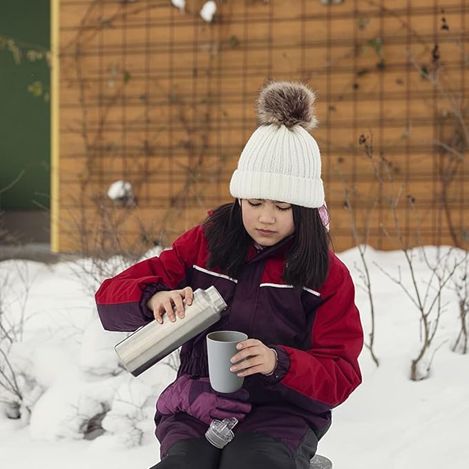 Topsky 4pcs Bathroom Tumbler Set - Plastic Drinking Cup With Mouthwash & Toothbrush Holder