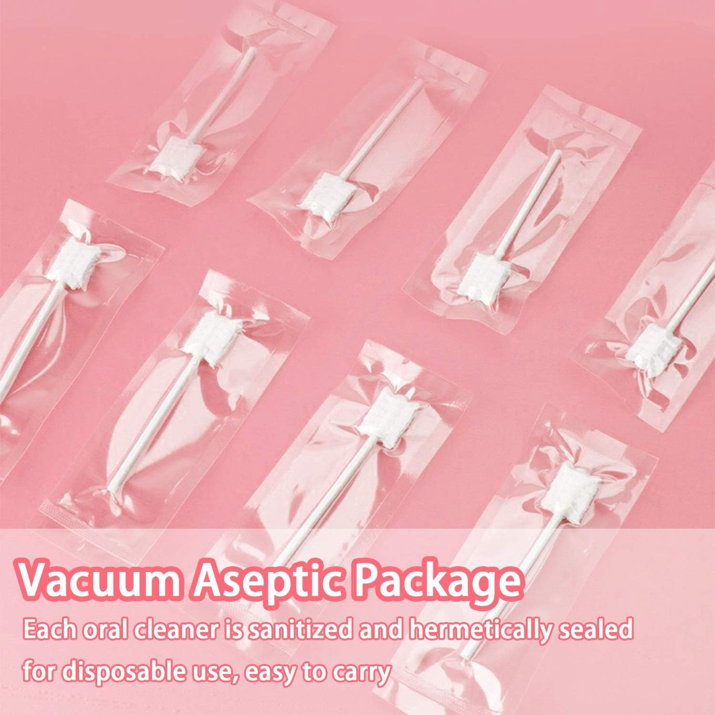 EASICUTI Baby Tongue Cleaner, 42Pcs Disposable Infant Toothbrush, Gauze Gum Cleaner Baby Oral Cleaning Stick Dental Care for 0-36 Months + Free 1 Finger Toothbrush