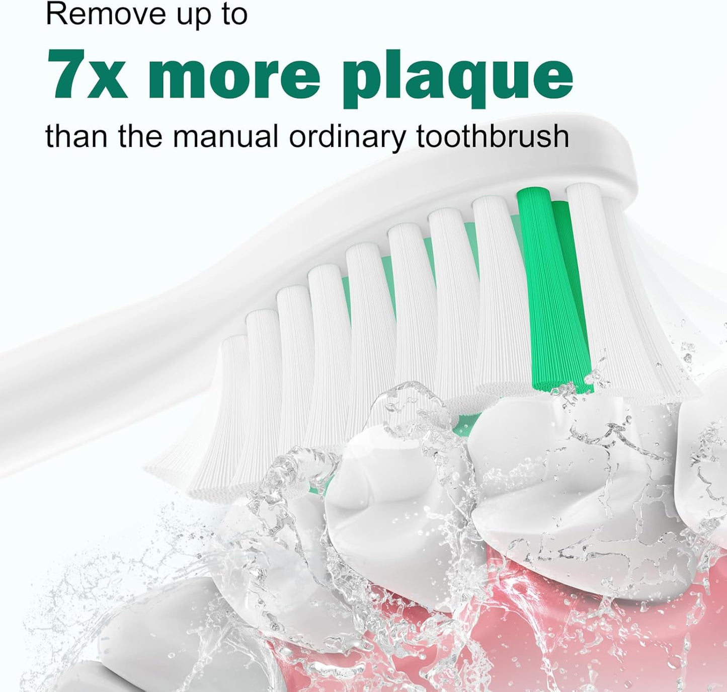 Replacement Toothbrush Heads for Philips Sonicare Replacement Brush Heads Medium Soft Dupont Bristles Electric Toothbrush Replacement Heads Fit E-Series Essence Xtreme Elite Advance, 4 Pack