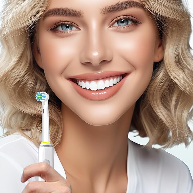 12PCS Gum Care Replacement Toothbrush Heads Compatible with Oral B Braun,Electric Toothbrush Brush Heads Compatible with Oral B Replacement Heads Refill Pro 1000/9600/500/3000 /1500