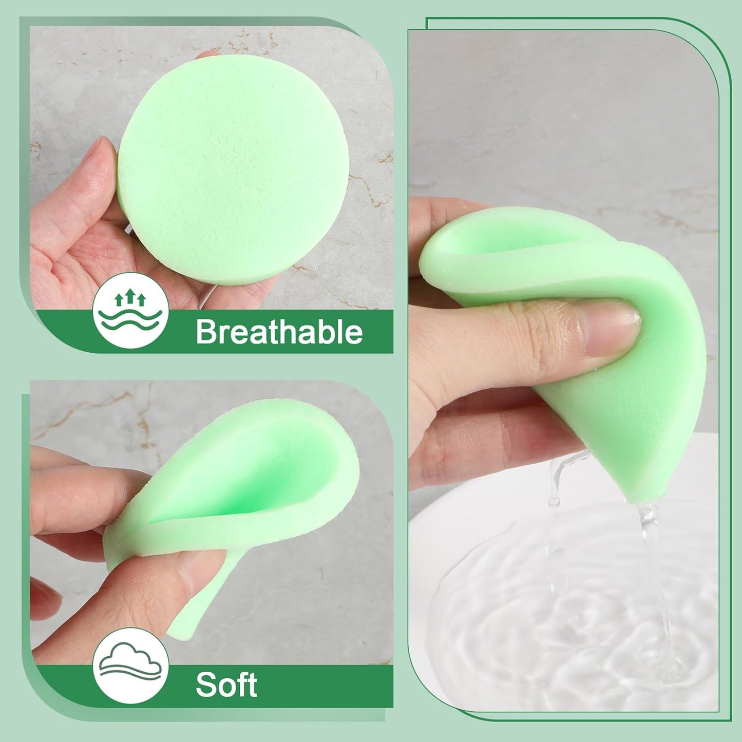 240 Count Compressed Facial Sponges Makeup Removal Round Face Wash Sponges Reusable Face Sponges for Cleansing Exfoliating PVA Spa Facial Pads for Women Esthetician Beauty Remover Supplies, 4 Colors