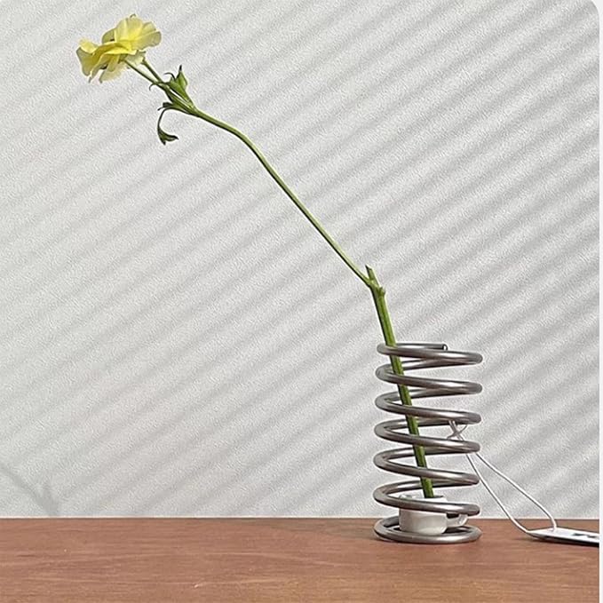 2Pcs Toothbrush Holders Steel Spring Shape Pen Holder Bathroom Tabletop Makeup Brush Organizer Toothbrush Stand