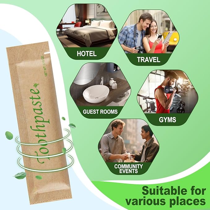 0.18oz Small Toothpaste Travel Size Bulk,Mini Toothpaste Travel for Hotel Camping Gym Office School Homeless100