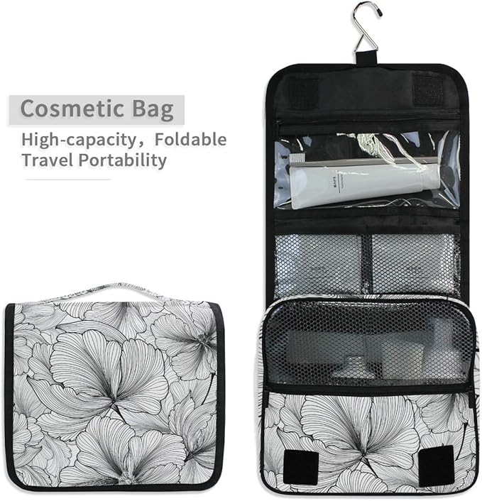 senya Hanging Travel Toiletry Bag Kit Makeup Case Cosmetics Organizer for Men Women
