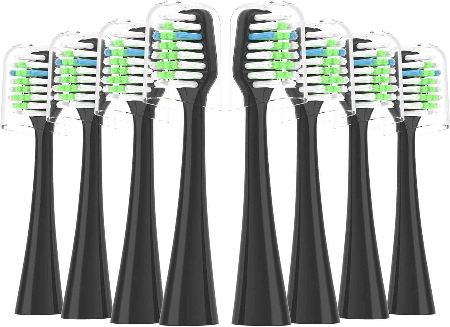 Replacement Toothbrush Heads Fits for Waterpik Complete Care 9.0 (CC-01), Care 5.0 (WP-862) Sonic Electric Tooth Brush Refill(8-pc), Pisonicleara