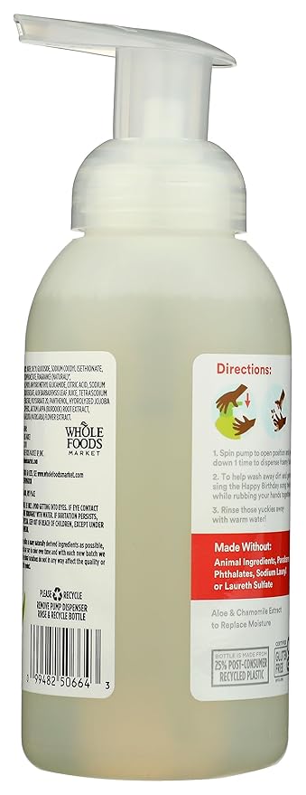365 by Whole Foods Market, Kids' Foaming Hand Soap, Awesome Apple, 12 Fl Oz