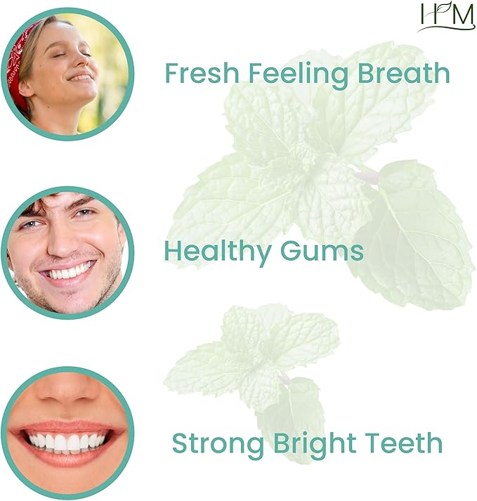 Smile Plus - Oral Wellness Oil (Rosemary and Peppermint) Essential Oils for Oil Pulling - 3.38FL Oz Whitening + Concentrated Mouth Wash, Travel Size - Spearmint Flavor - 60ML (2FL Oz)